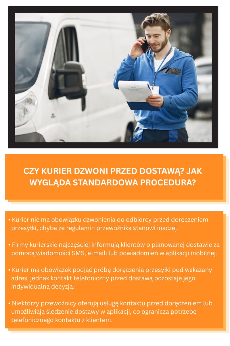 Czy kurier dzwoni przed dostawą? Jak wygląda standardowa procedura?